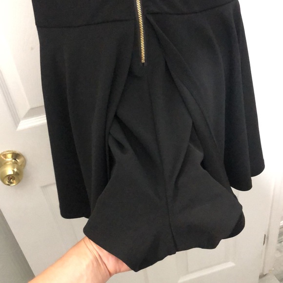 (M) Revamped Black Lace Mini Dress with Skort - Picture 14 of 16